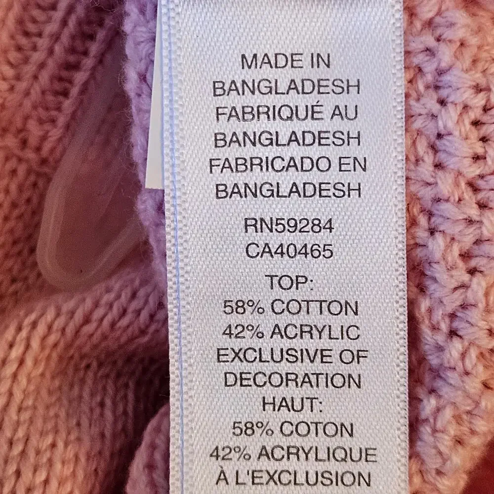 The Children's Place Baby Girl 12-18M Sweater Pants Set Floral NWT Pink